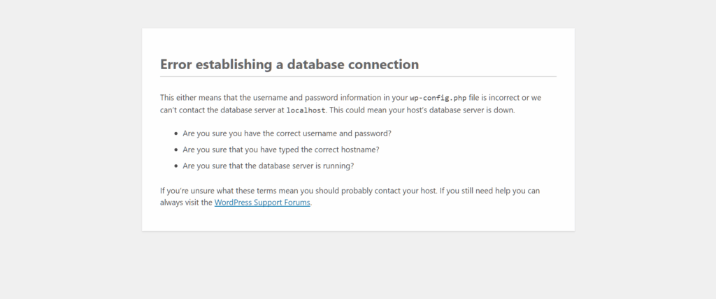 How to Fix ‘Error Establishing a Database Connection’ – WPThrill
